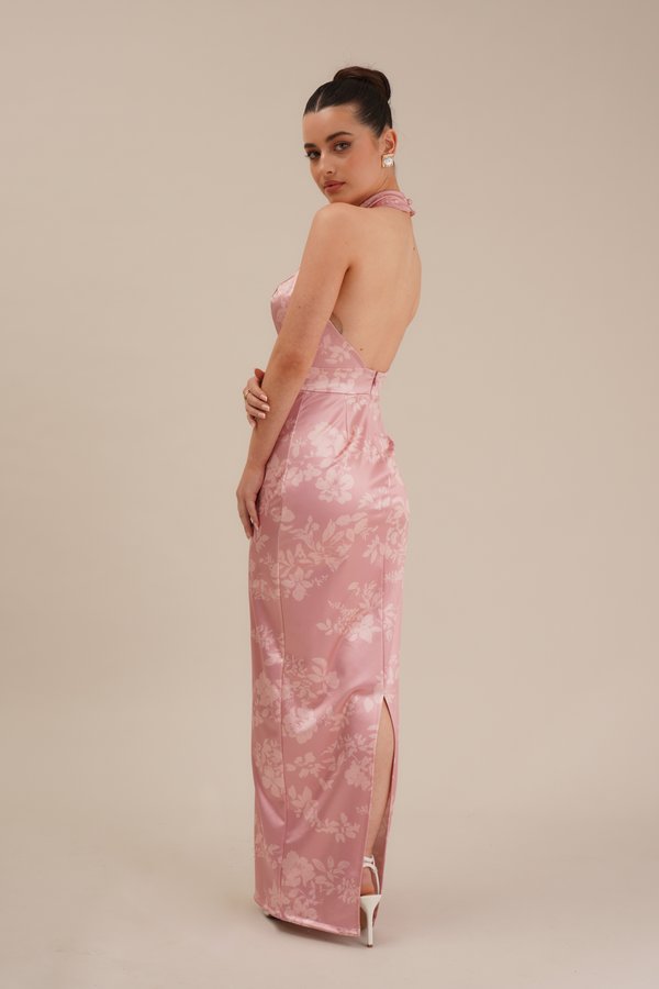 ABIGAIL HALTER NECK MAXI DRESS - Jersey dress2