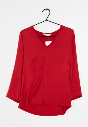 Mango Camiseta de manga larga - red