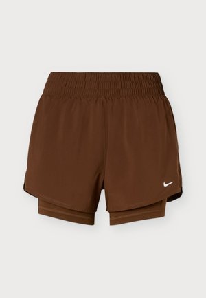 Nike Performance, ONE SHORT - Спортни шорти - cacao wow/white