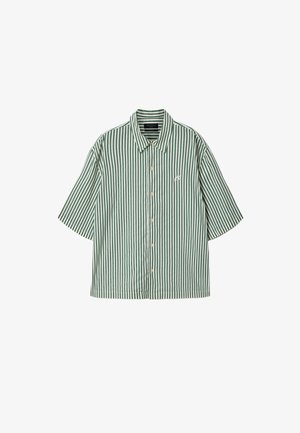 AllSaints, CHOPIN SHORT SLEEVE SHIRT - Camicia - white green