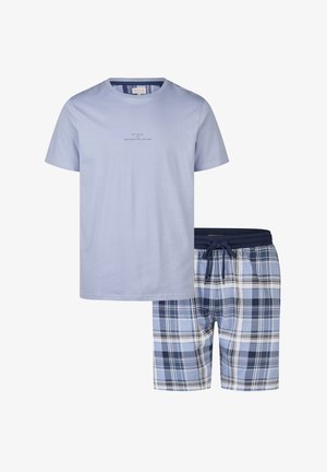 Phil & Co. Berlin, SHORT SET - Pyjama - light blue checked