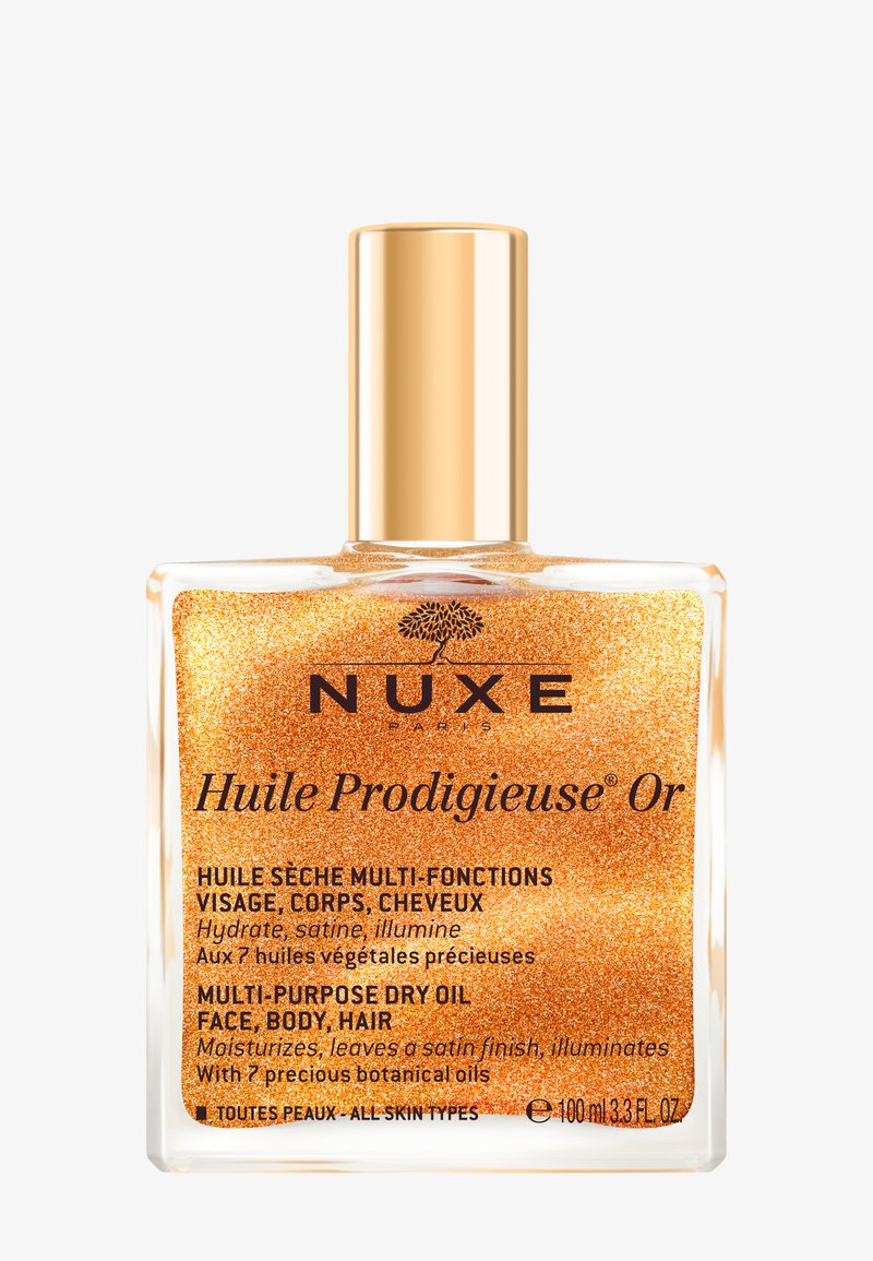 NUXE - HUILE PRODIGIEUSE® SHIMMERING DRY OIL GOLD - Olejek do twarzy, Powiększ