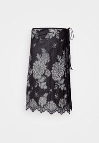 APRON SKIRT - Wrap skirt - black