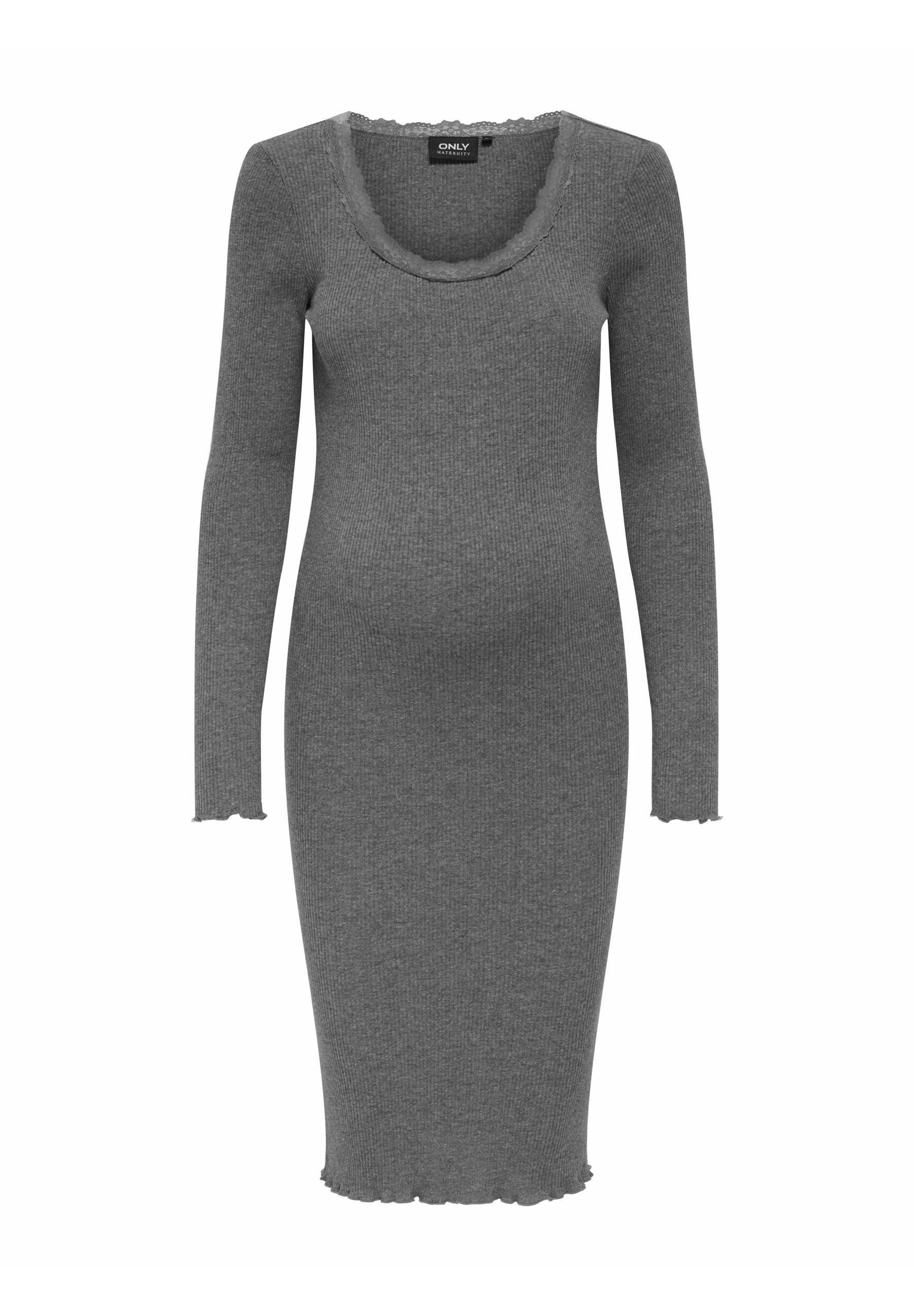 ONLY MATERNITY OLMXENA MIDI Tubino dark grey melange/grigio