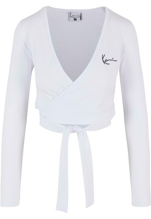 CHEST SIGNATURE ESSENTIAL SHORT LACED - Ilgarankovis viršutinės dalies drabužis - white