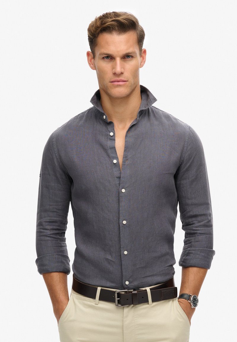 Superdry & Co CASUAL LONG SLEEVE - Camisa - castlerock grey