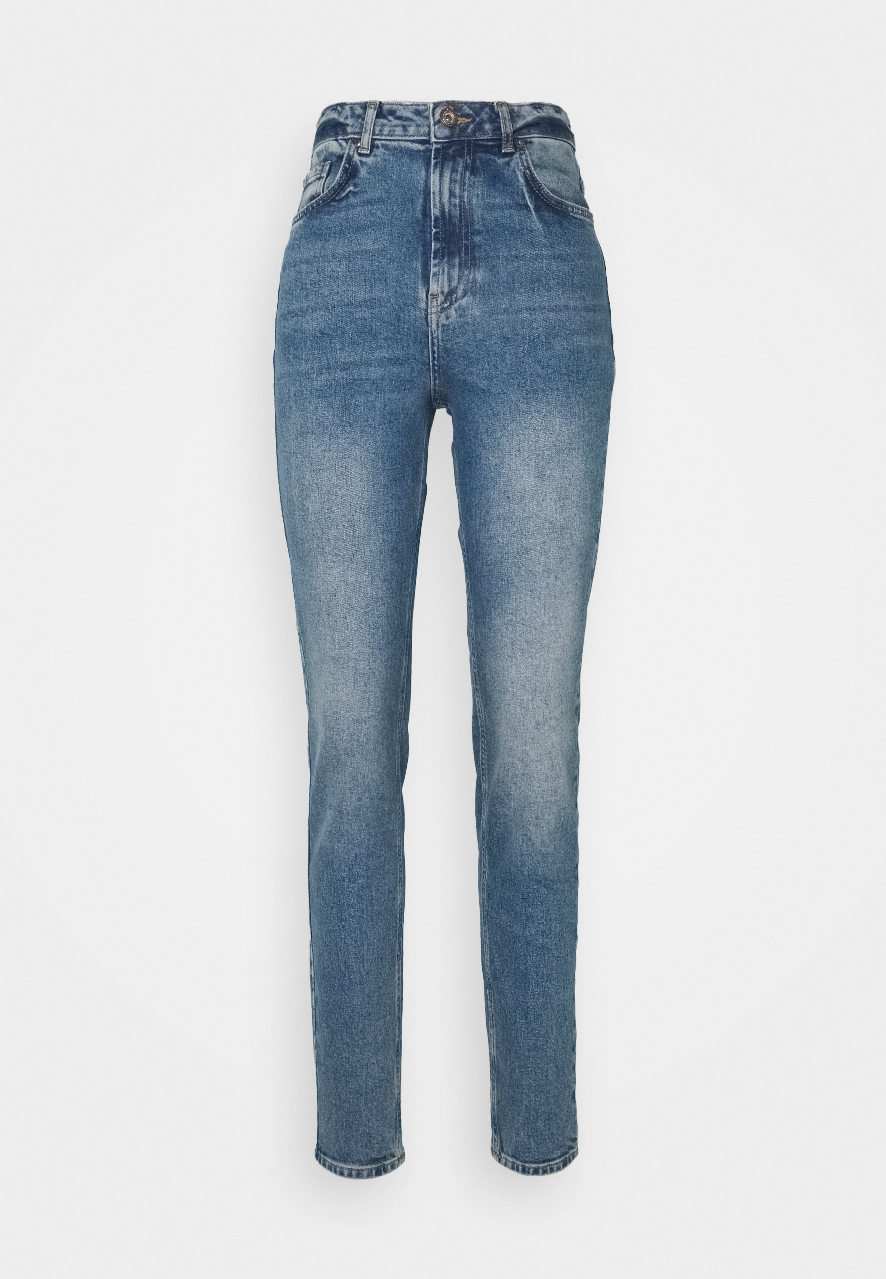 PIECES Tall PCLEAH MOM - Prigludę džinsai - medium blue denim/mėlynų džinsų  - Zalando.lt