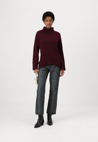 pure cashmere HIGH NECK  - Camisola - burgundy