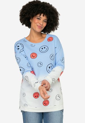 SMILEY LANGARM - Sweatshirt - sky blue