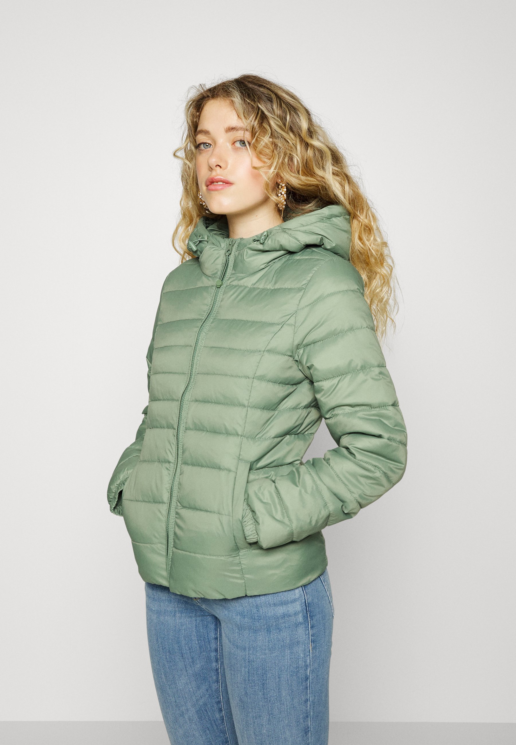 ONLY ONLTAHOE HOOD OTW NOOS - Winterjas - sea spray/groen - Zalando.nl