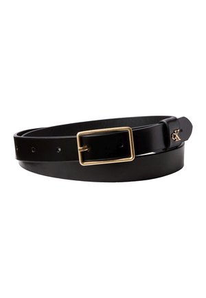 Calvin Klein CLASSIC BUCKLE - Remen - black/antique light gold-coloured