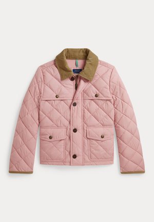 Polo Ralph Lauren, CORDUROY-TRIM QUILTED BARN JACKET 7-14Y - Ľahká bunda - adirondack rose