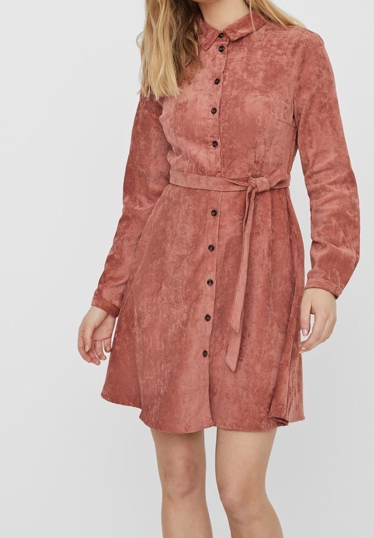 Vero Moda Robe chemise - mottled bordeaux