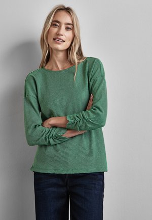 GESTREIFTES - Long sleeved top - grün