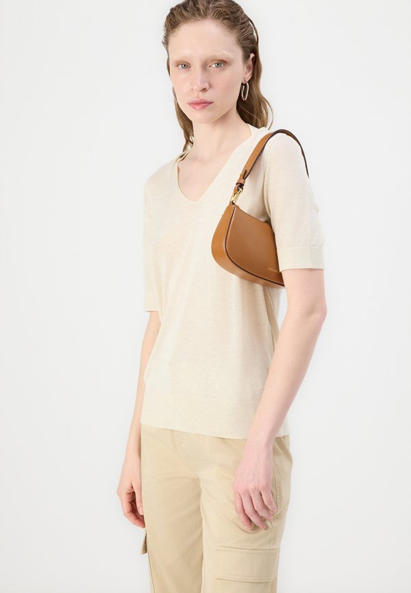 PANT WITH ZIPPER  - Cargo trousers - chino khaki2