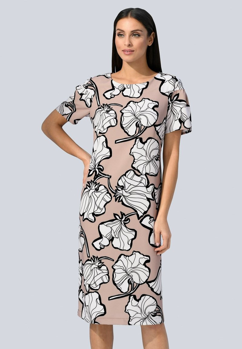 Damen Freizeitkleider | Alba Moda Freizeitkleid beige - JF09276 Damen Freizeitkleider | Alba Moda Freizeitkleid beige - JF09276