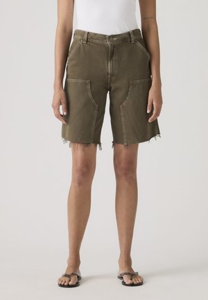 BAGGY DAD UTILITY - Farmer rövidnadrágok - washed canteen