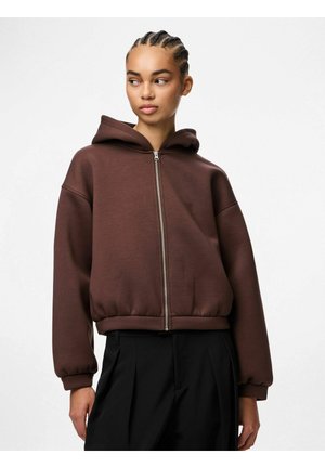 PCBUCUBA REISSVERSCHLUSS  - Sweatjakke - chicory coffee