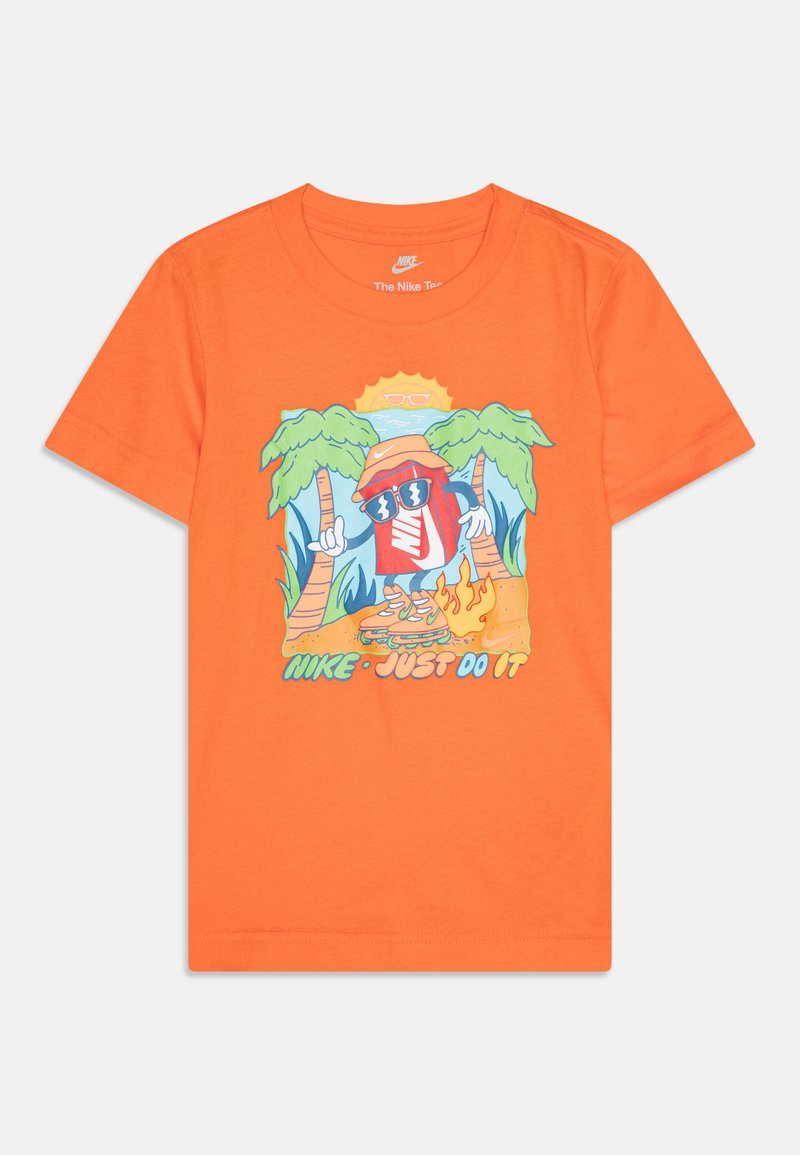 Nike Sportswear - BOXY PALM TREE TEE - T-shirt imprimé - safety orange, Agrandir
