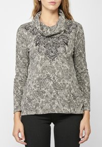 Koroshi FLORAL - Langarmshirt - gris
