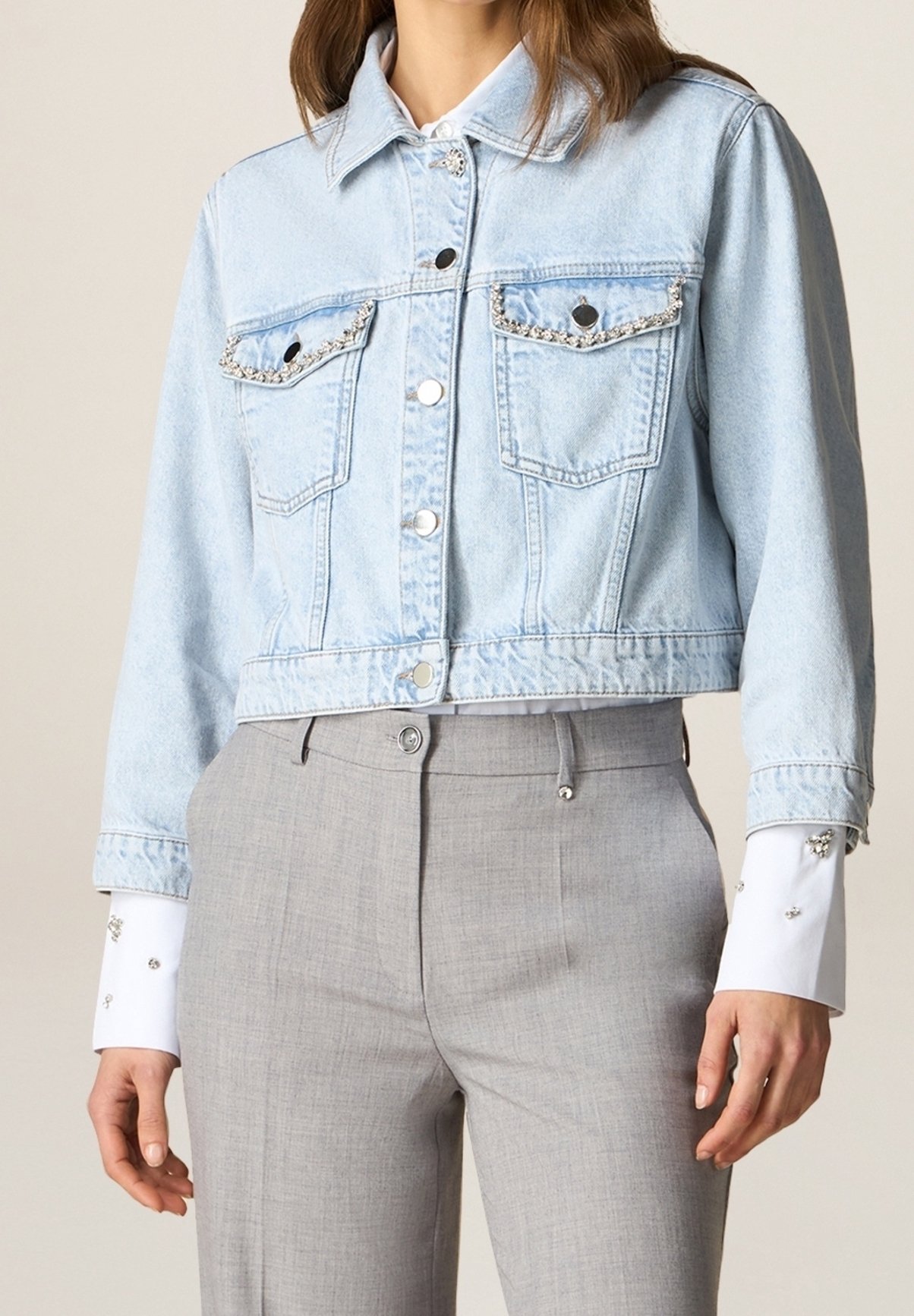 Oltre Giacca di jeans light blue/celeste (Second hand