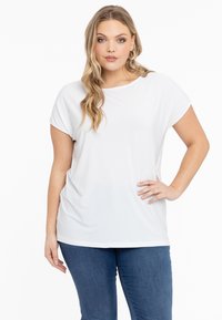 YOEK Wide Fit - T-Shirt basic - white