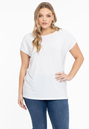 YOEK Wide Fit - T-shirt basic - white