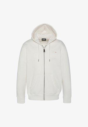 Sweat zippé - blanc cassé