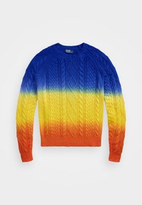 DIP DYED ARAN KNIT COTTON SWEATER - Pullover - dip dye multi