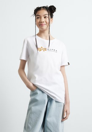 LABEL KIDS TEENS UNISEX - Marškinėliai su spaudiniu - white