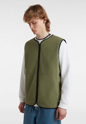 REVERSIBLE - Waistcoat - olivine