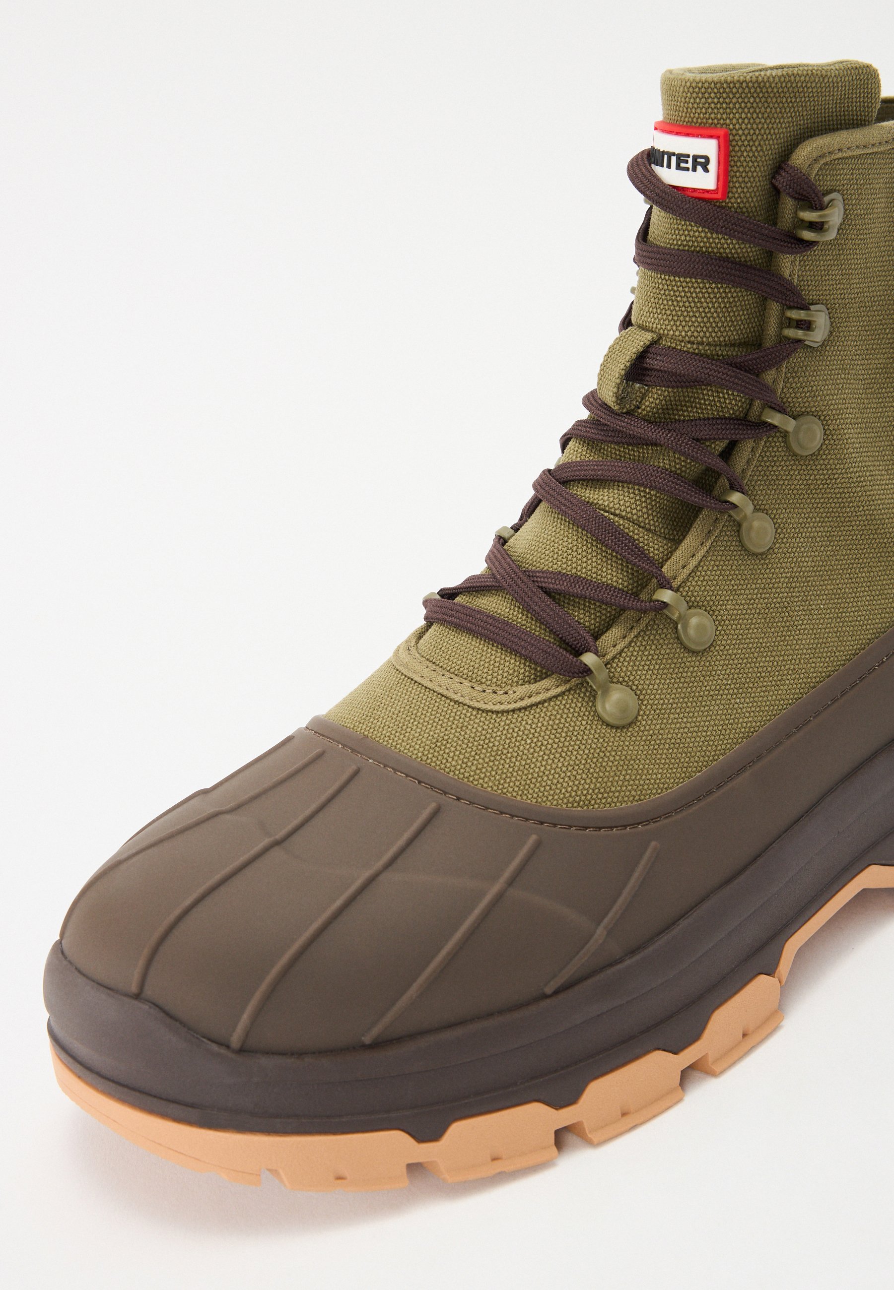 khaki duck boots