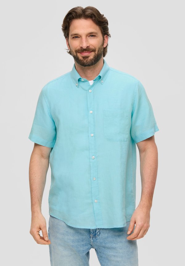 KURZARM - Hemd - ozeangrün