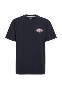 Tommy Jeans - TJM REG BOARDSPORTS PALM TEE EXT - Print T-shirt - dark night navy Thumbnail Image 1