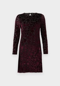ONLTHEA FLOCK DRESS - Robe de soirée - black/winetasting
