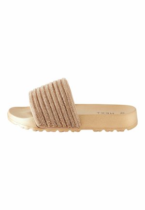 GLITTER - Badsandal - rose gold