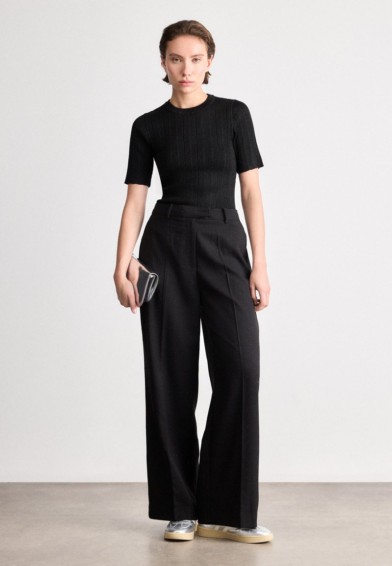 GANT C NECK - Triko s potiskem - black