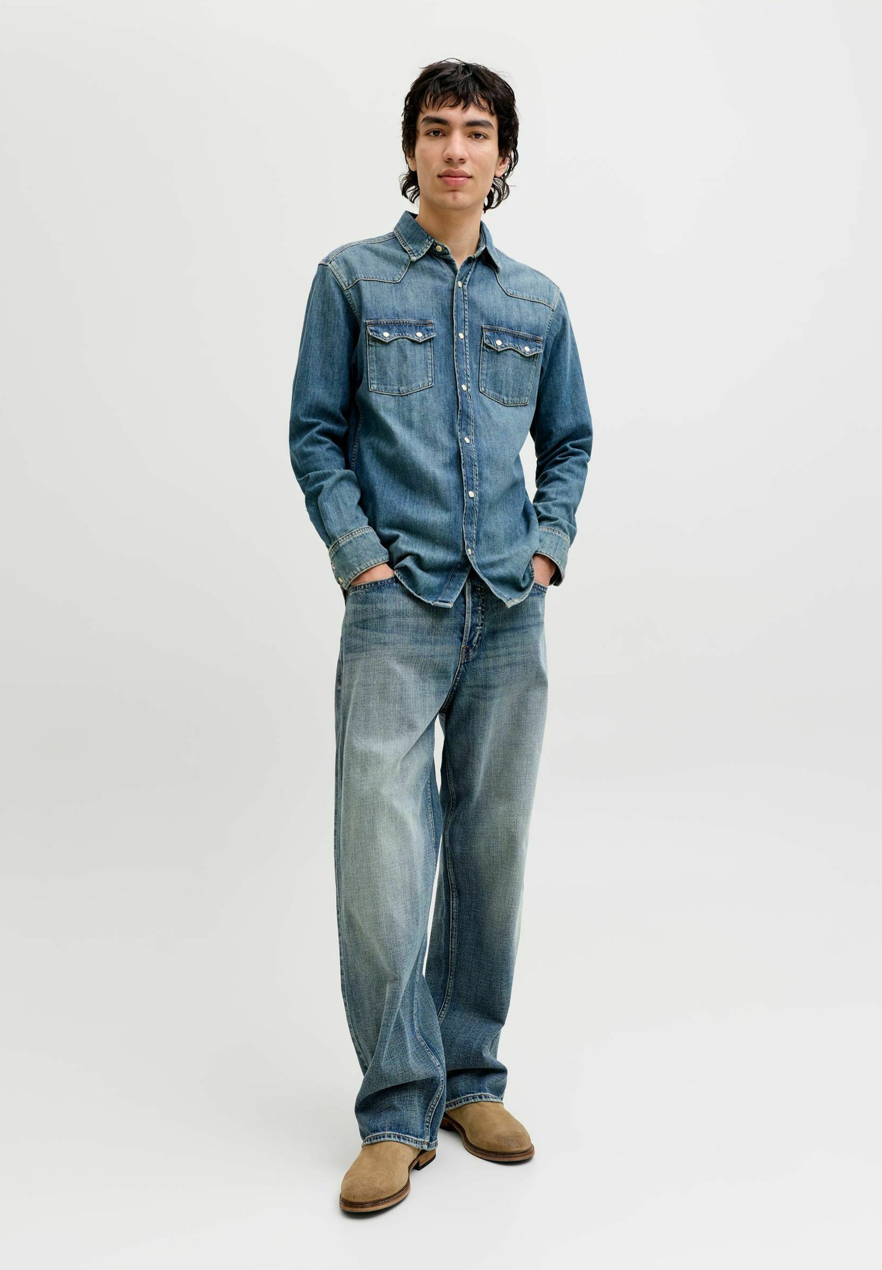 Jack & Jones gy fit JJIALEX JJORGINAL SBD 880 - Loose Jeans - blue
