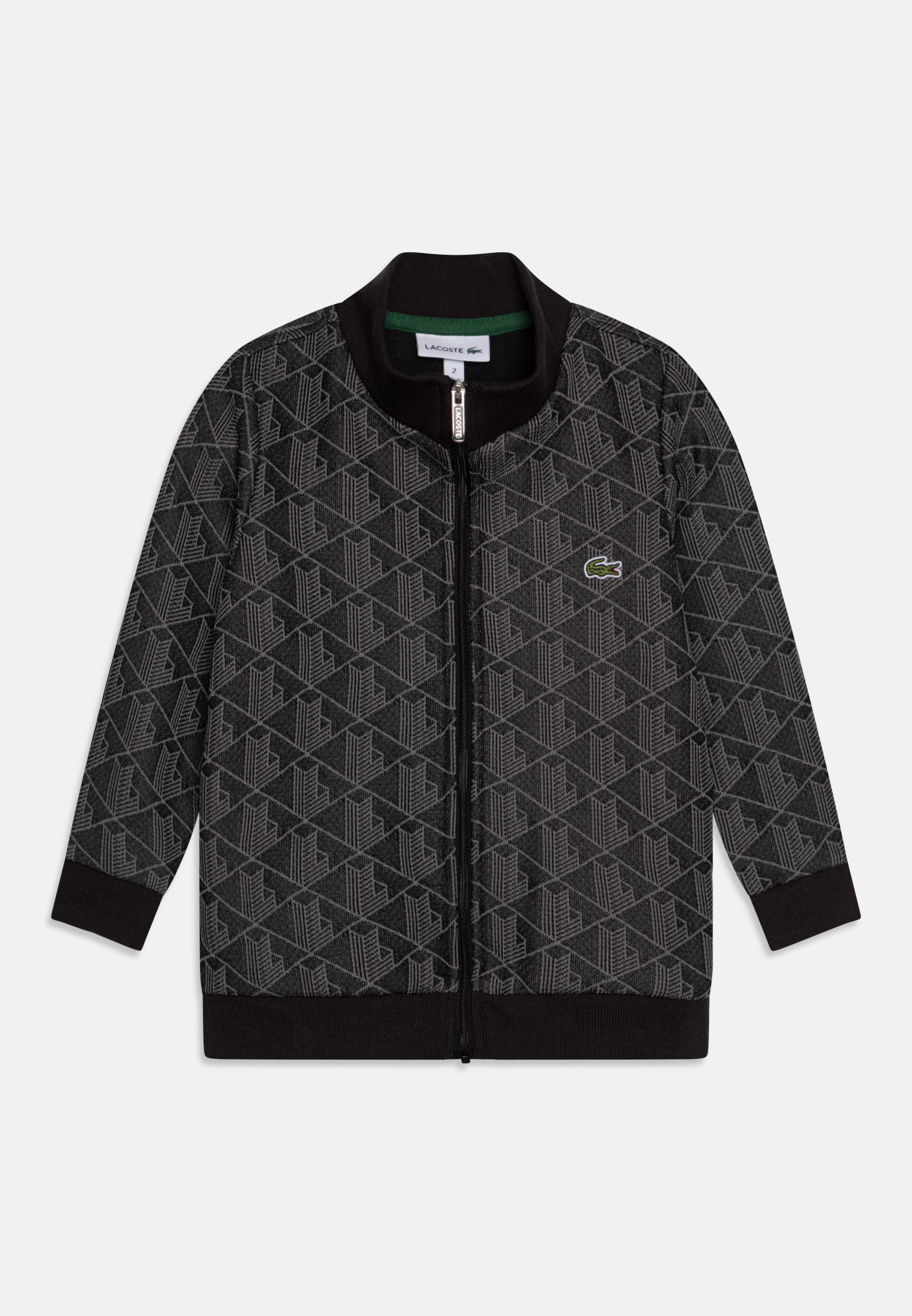 Lacoste MONOGRAM Felpa con zip black/graphite/nero - Main Image