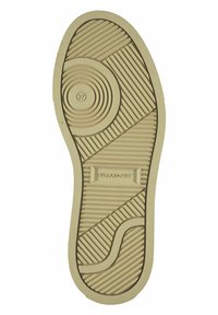 GANT Schuhsohle, Gummi-Material, beige Farbe, mit kreisförmigen und linearen Mustern, enthält Größe 37 und Markenlogo-Detail.