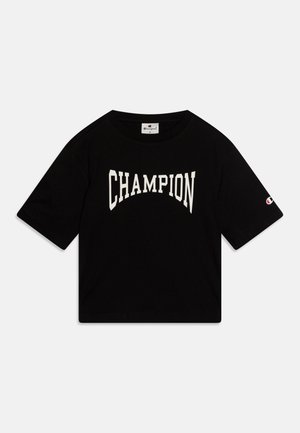 Champion GRAPHIC CREWNECK - T-shirt imprimé - new black