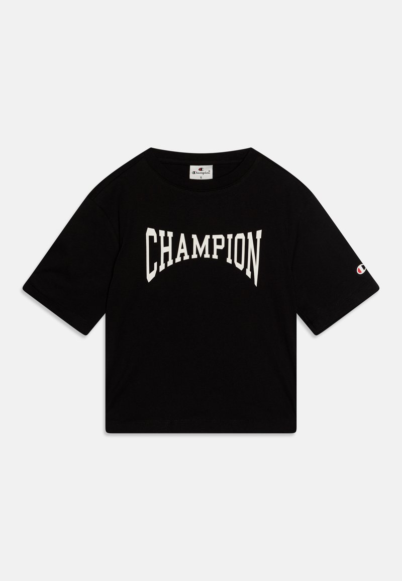 Champion GRAPHIC CREWNECK - Camiseta estampada - new black