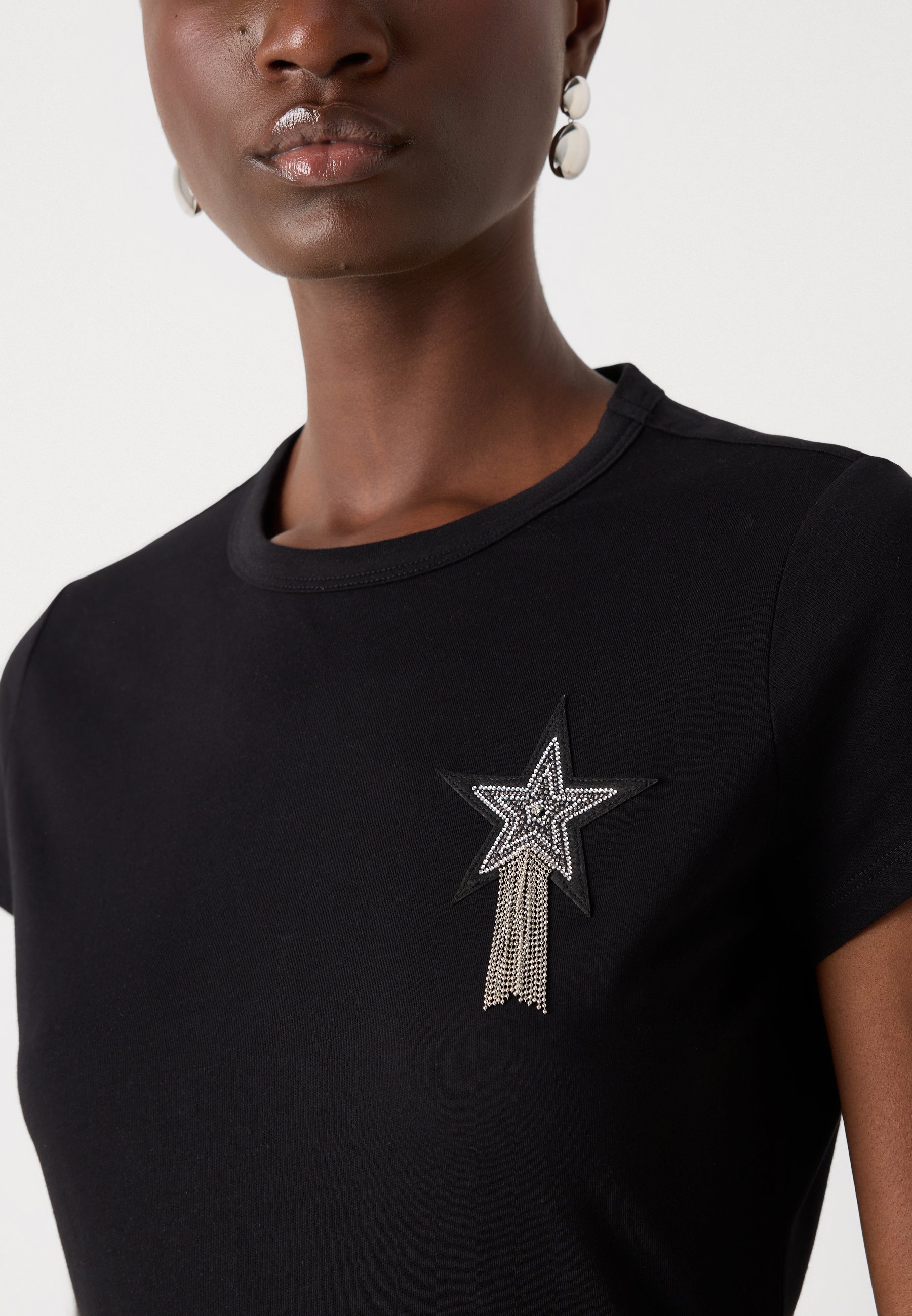【DIESEL】T-Eles-Long Diesel T-UNCUTIE-LONG-OD - T-shirt basic/czarny - Zalando.pl