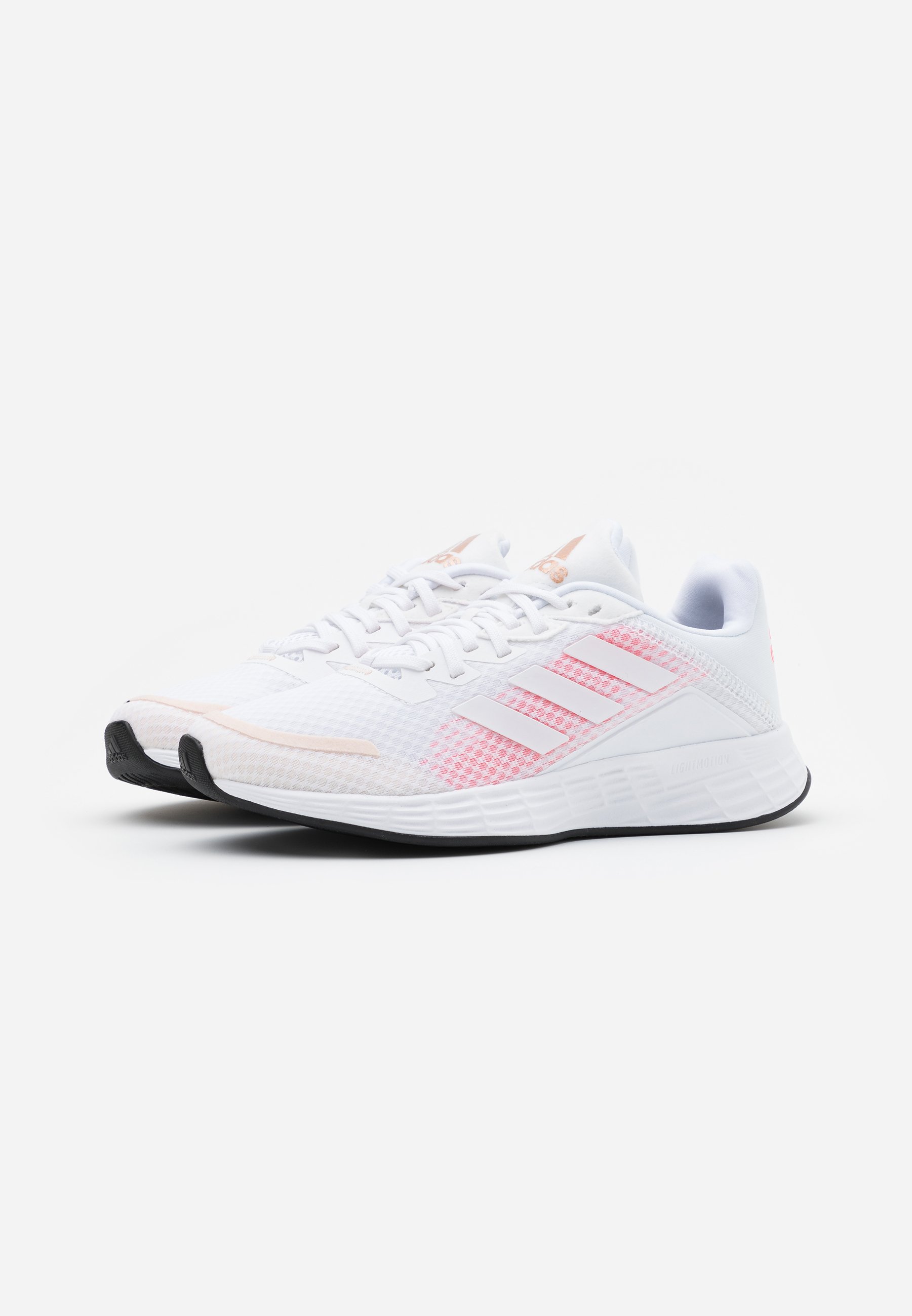 adidas Performance DURAMO CLASSIC LIGHTMOTION RUNNING SHOES - Nøytrale løpesko - footwear white/signal pink adidas Performance DURAMO CLASSIC LIGHTMOTION RUNNING SHOES - Nøytrale løpesko - footwear white/signal pink