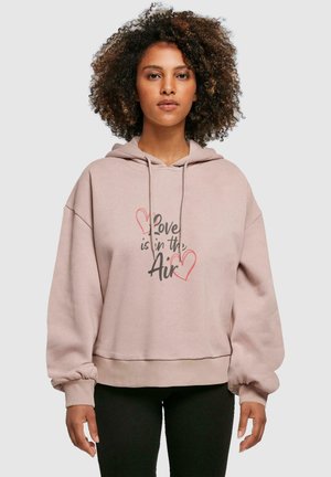 Merchcode VALENTINES DAY - LOVE IS IN THE AIR ORGA - Hoodie - duskrose