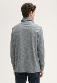 TOM TAILOR MIT STEHKRAGEN - Langarmshirt - dark blue stripe
