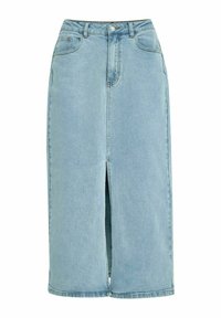 PCFIONE LONG - Džinsa auduma svārki - light blue wash