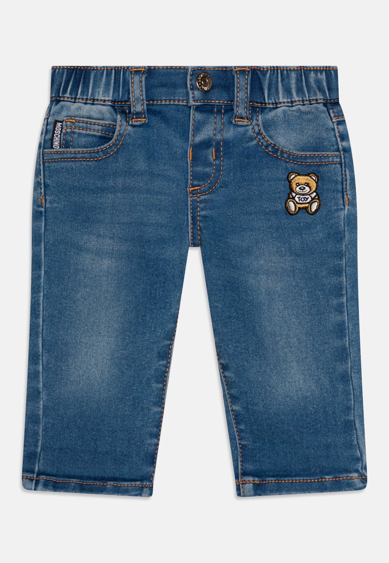 MOSCHINO BABY TROUSERS UNISEX - Straight leg jeans - shadow blue