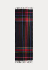 PLAID FRINGE-TRIM SCARF - Cachecol - black stewart