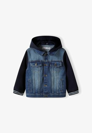 MINOTI FLEECE HOOD AND SLEEVES - Denim jacket - blue denim